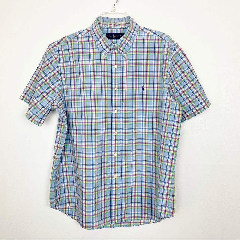 Mens Ralph Lauren Plaid Button Down Shirt